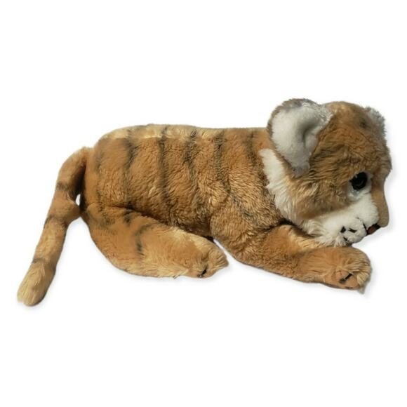 Remco Tiger Cub 19" Pet House Originals Plush Stuffed Animal Toy Vintage 1985 - Picture 2 of 6